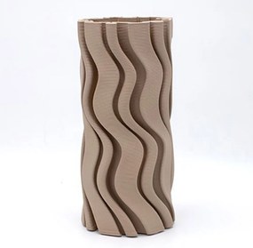 Βάζο Κεραμικό 819-00667 Φ14x28cm Light Grey Estheti Home Κεραμικό
