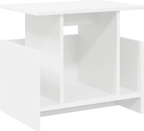 vidaXL Βάση TV Λευκό 50 x 35 x 45 cm Επεξεργασμένο ξύλο