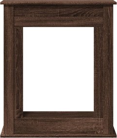vidaXL Πλαίσιο Τζακιού Καφέ Δρυς 75x20x87,5 εκ. από Επεξ. Ξύλο