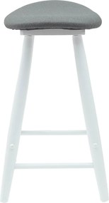 vidaXL Καρέκλες φαγητού 2 pcs Λευκό 46 x 37 x 63 εκ