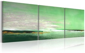 Χειροποίητα ζωγραφισμένος πίνακας - Sea-green coast 150x50