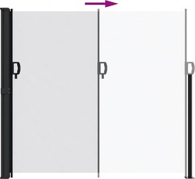 vidaXL Σκίαστρο Πλαϊνό Συρόμενο Λευκό 180 x 300 εκ.