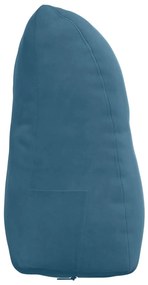 vidaXL Μαξιλάρι Πλάτης Μπλε 45 x 24 x 50 εκ Βελούδο