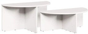 vidaXL Τραπεζάκι σαλονιού 2 pcs Λευκό 79 x 39.5 x 40 εκ