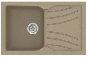 Sanitec Classic 337 Granite Taupe Ένθετος Νεροχύτης 45cm