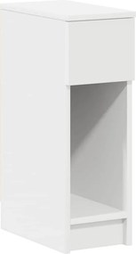vidaXL Κομοδίνο με συρτάρι Λευκό 20x36x60 cm