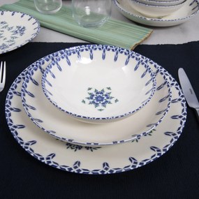 Dinner Set (24 Pieces) GBSATN24Y4R1654 White
Blue