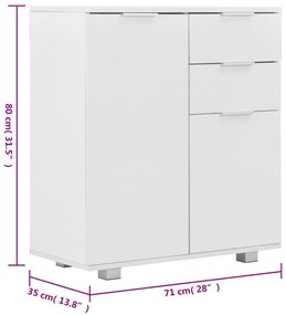 ΜΠΟΥΦΕΣ ΨΗΛΟΣ ΓΥΑΛΙΣΤΕΡΟΣ ΛΕΥΚΟΣ 71 X 35 X 76 ΕΚ. ΜΟΡΙΟΣΑΝΙΔΑ 283715