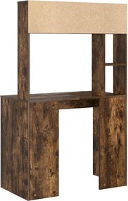 vidaXL Γραφείο Καπνιστό Δρύς 91 x 50 x 149 cm Επεξεργασμένο Ξύλο