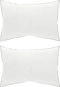 vidaXL Μαξιλάρι 2 τμχ. 60 x 80 cm Αυστραλιανό Μαλλί Λευκό