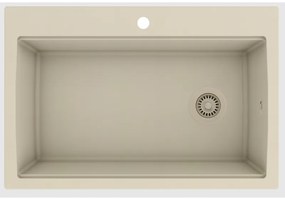 Helika Largus TQL 100 Ένθετος Γρανιτένιος Νεροχύτης Μ84xΠ56cm Εκρού