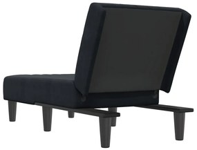 vidaXL Ανάκλιντρο Μαύρο Βελούδινο