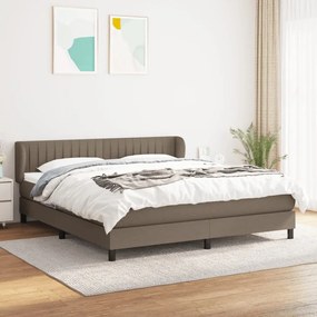 ΚΡΕΒΑΤΙ BOXSPRING ΜΕ ΣΤΡΩΜΑ TAUPE 160X200 ΕΚ. ΥΦΑΣΜΑΤΙΝΟ 3126417