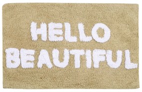 Ταπέτο Μπάνιου Βαμβακερό 50x80εκ. Bathmats 0675 Μπεζ-Λευκό Das Home
