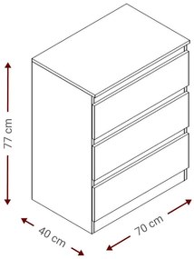 Συρταριέρα Juniper 3S-Mauro
