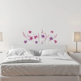 Purple Flowers αυτοκόλλητα τοίχου βινυλίου - 44231