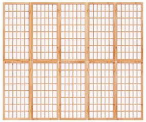 vidaXL Παραβάν Ιαπωνικού Στιλ με 5 Πάνελ Πτυσσόμενο 200 x 170 εκ.