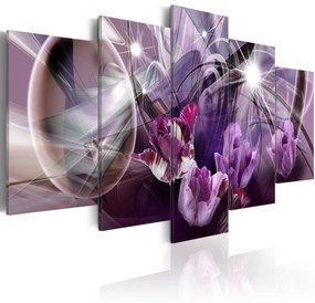 Πίνακας - Purple of tulips - 100x50