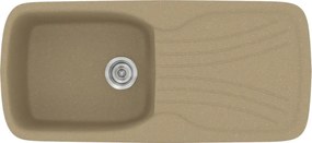 Sanitec Classic 308 (97×51) - Γρανιτένιος νεροχύτης - Metallic CREAM