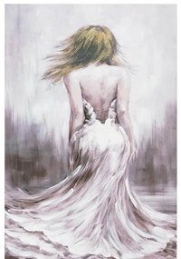 Πίνακας κοπέλα με λευκό φόρεμα