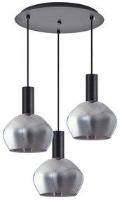 Φωτιστικό Οροφής Adept Tube 77-8494 35x35x300cm 3xE27 60W Black-Smoke Homelighting