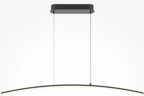 Κρεμαστό Φωτιστικό Οροφής LED 15W Μαύρο 3000K-4000K Dimmable Curve MOD243PL-L18BK Maytoni MOD243PL-L18BK Μαύρο