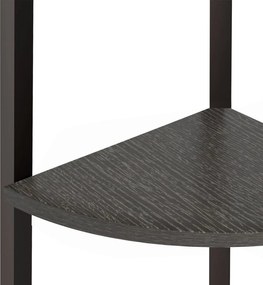 vidaXL Ραφιέρα Γωνιακή 4 Επίπεδων Μαύρη 45,5 x 31,5 x 150 εκ.
