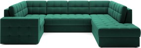 Γωνιακός καναπές Bale U-Prasino-Δεξιά