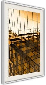 Αφίσα - Steel and Glass (Yellow) - 40x60 - Χρυσό - Χωρίς πασπαρτού