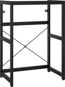 vidaXL Έπιπλο Μπάνιου Μαύρο 59 x 38 x 83 εκ. Σιδερένιο