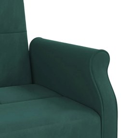 Καναπές Κρεβάτι Σκούρο Πράσινο Βελούδινος με Μαξιλάρια - Πράσινο