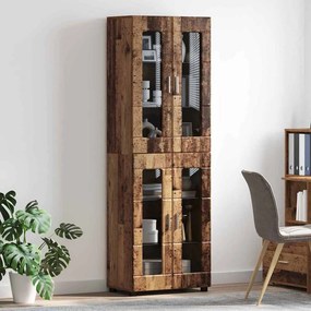 vidaXL Highboard FLORIN 60 x 35 x 182 εκ. Παλιό ξύλο