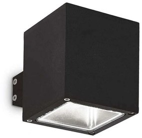 Φωτιστικό Τοίχου-Απλίκα Snif Square 123080 9x10x14cm 1xG9 40W IP44 Black Ideal Lux