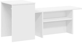 vidaXL Τραπέζι κονσόλας Λευκό 80 x 50 x 225 εκ Επεξεργασμένο ξύλο