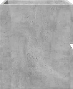 vidaXL Ντουλάπι Νιπτήρα Γκρι Σκυροδ. 41x38,5x45 εκ. Επεξεργασμένο Ξύλο