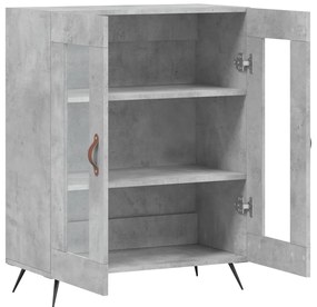 vidaXL Ντουλάπι Γκρι Σκυροδέματος 69,5x34x90 εκ. Επεξεργασμένο Ξύλο