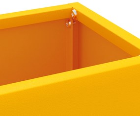 vidaXL Βάση Ομπρελών Μουσταρδί Μέταλλο Συμπαγής Ορθογώνια Σύγχρονη
