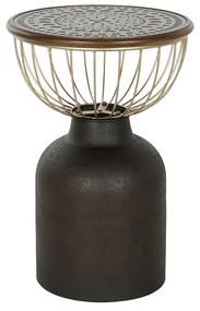 Βοηθητικό Τραπέζι DKD Home Decor 43,5 x 43,5 x 63,5 cm Έλατο Μέταλλο