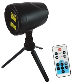 OUTDOOR CHRISTMAS LASER WITH 8 PATTERNS, DAY-NIGHT SENSOR, RF REMOTE,SPIKE,TRIPOD1M CABLE ACA NOEL