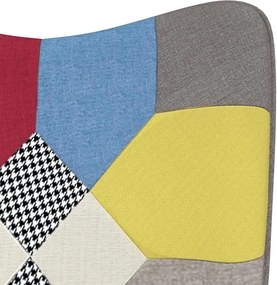 vidaXL Πολυθρόνα Relax Σχέδιο Patchwork Υφασμάτινη