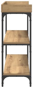 vidaXL Κονσόλα Ξύλου Artisan 100x30x80 εκ. Κατασκευασμένο ξύλο & Ατσάλι