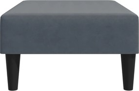 vidaXL Υποπόδιο Σκούρο Γκρι 77x55x31 εκ. Βελούδινο