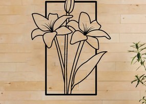 Intra απο ξύλο plywood 3mm-4mm πάχος - Τέχνη διακόσμησης τοίχου λουλουδιών,  κοπής με λέιζερ Δίασταση 40x50 cm INTRAFABR-62966242