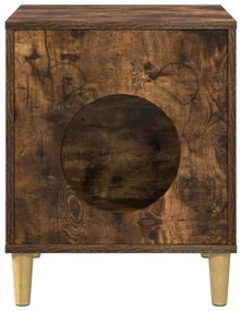 vidaXL Σπίτι Γάτας Καπνιστό Δρύς 42,5 x 40 x 53 εκ Επεξεργασμένο ξύλο