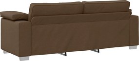 vidaXL Καναπές 2 pcs Καφέ 219 x 80 x 82 εκ ύφασμα