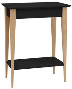 Κονσόλα Mimo S MIMOCSBEBLACK 65x35x74cm Black-Beech Mdf, Wood