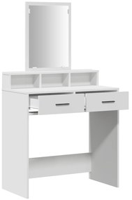 vidaXL Τουαλέτα με Συρτάρια Λευκή 79x41x140 εκ