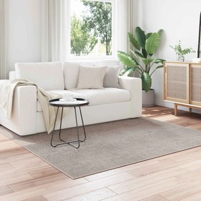 vidaXL Χαλιά χώρου LUGO Κρέμα και Ταπεί 200 x 200 cm Πολυεστέρας
