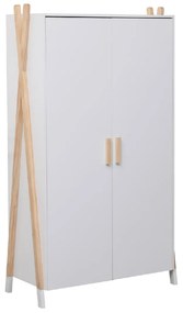 ΝΤΟΥΛΑΠΑ ΠΑΙΔΙΚH PASCHAL HM2494.03 ΛΕΥΚΗ ΜΕΛΑΜΙΝΗ-ΠΟΔΙΑ ΞΥΛΟ ΠΕΥΚΟΥ 96x44x170Υεκ.