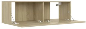 vidaXL Έπιπλο Τηλεόρασης Sonoma Δρυς 100 x 30 x 30 εκ. από Επεξ. Ξύλο